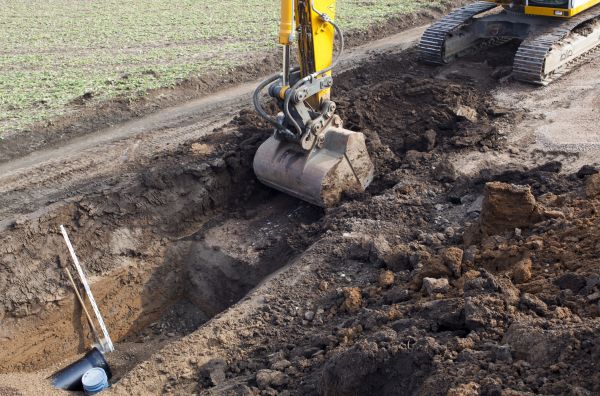Backhoe Trenching